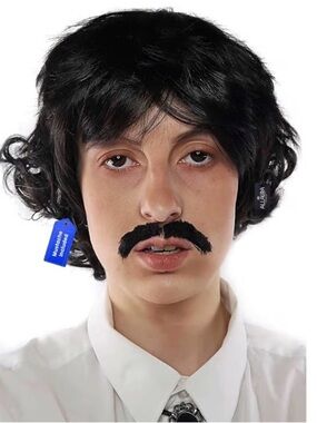 Allaura Vote For Pedro Black Shaggy Wig & Mustache
Halloween Napoleon Dynamite